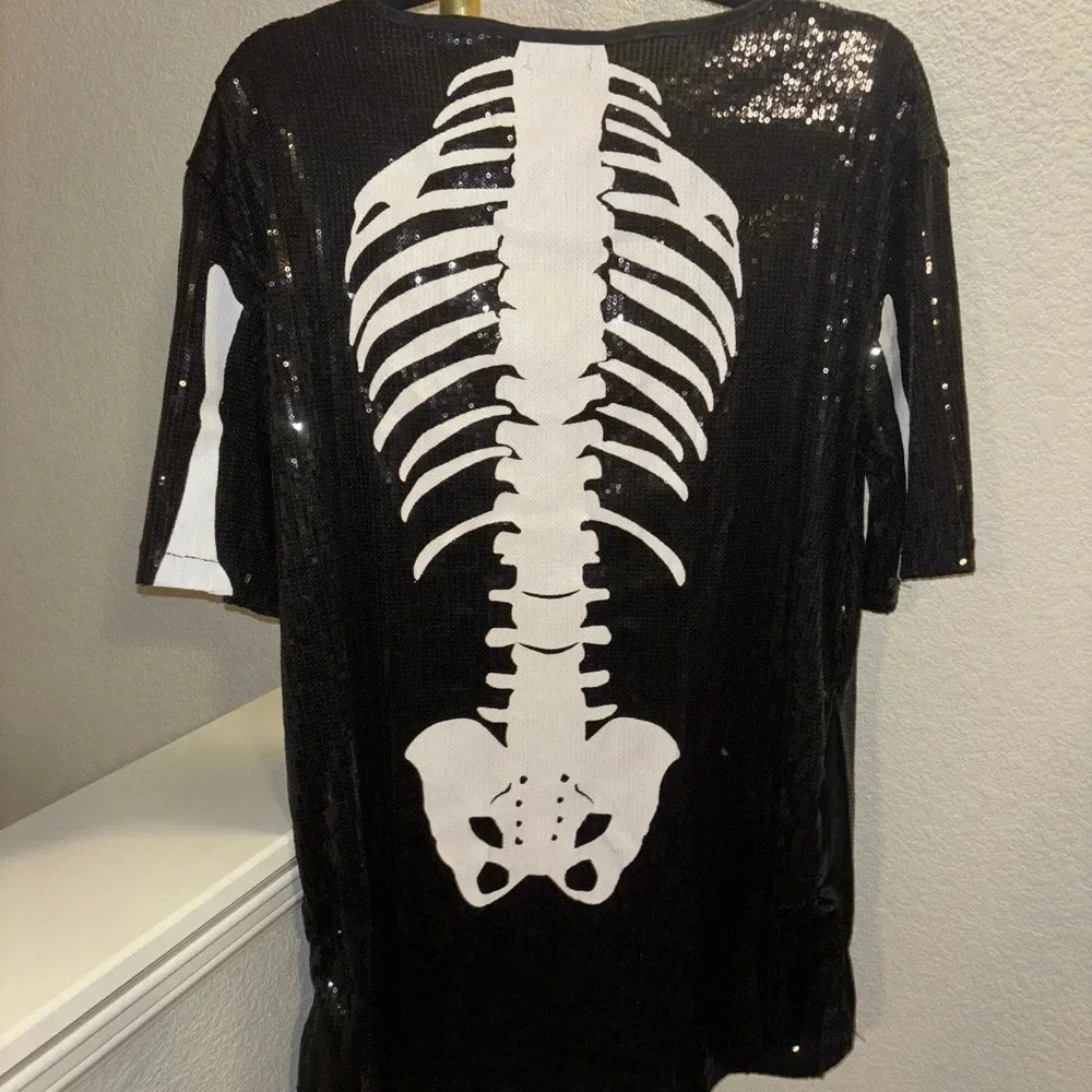 NWOTβ Tipsy Elves Skeleton Sequin Dress - Picture 5 of 6